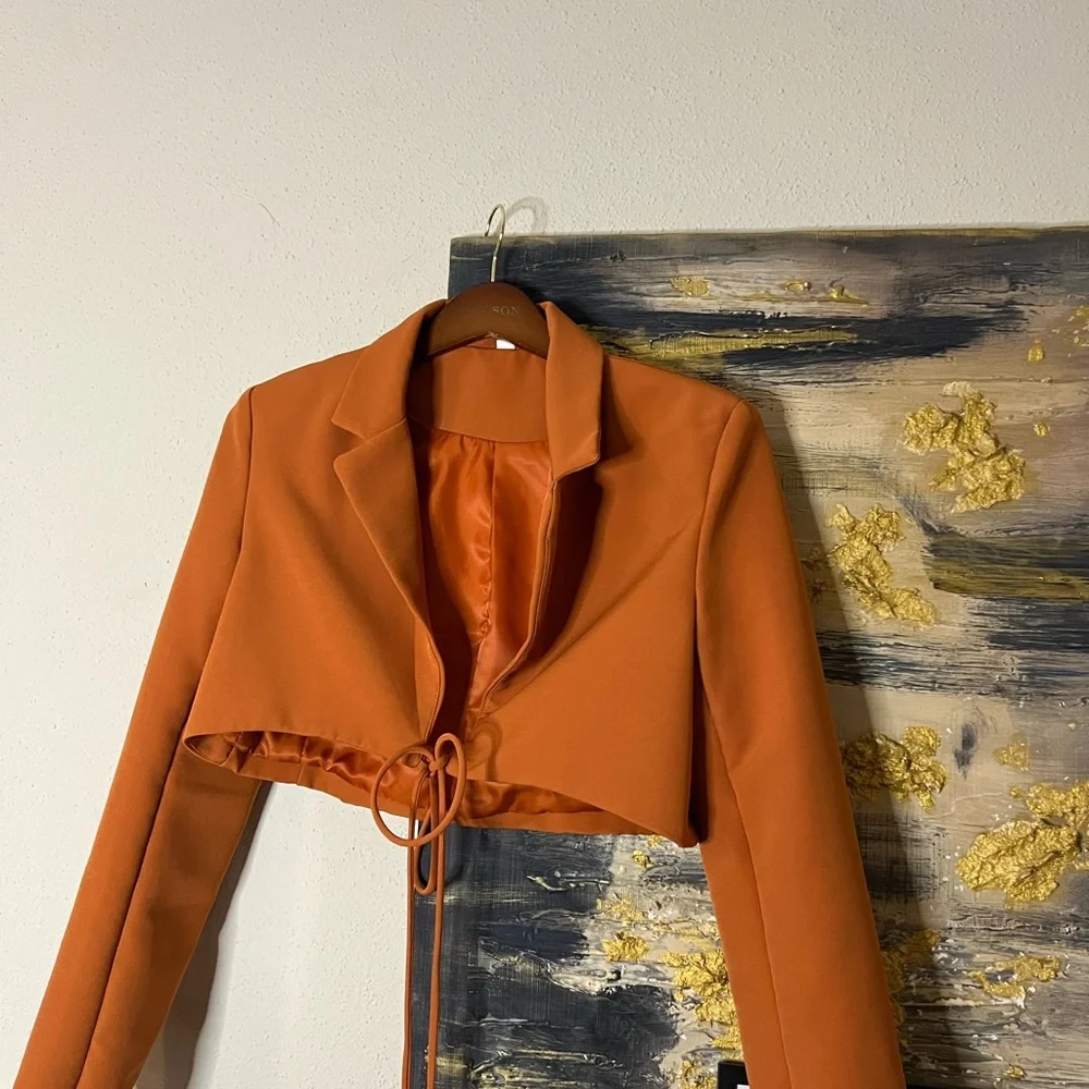 Cropped blazer - Picture 4 of 6
